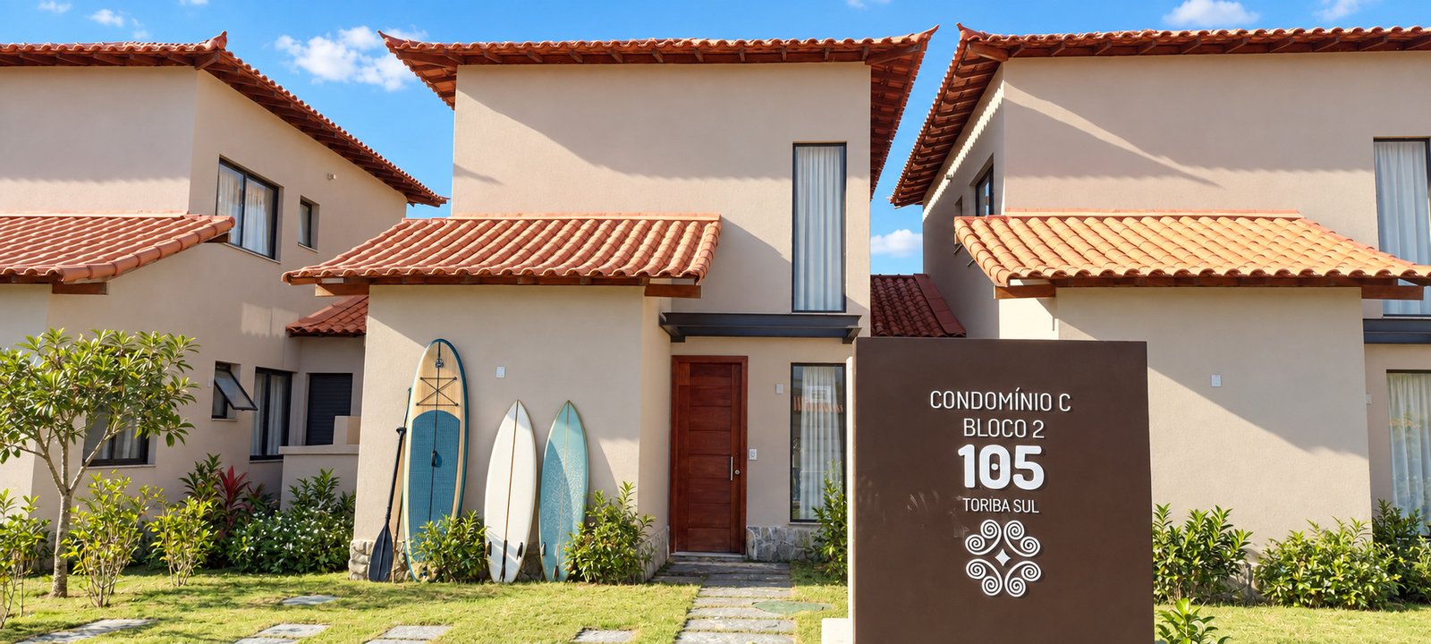 Toriba Sul — fachada do Condomínio C — ambientação ilustrativa