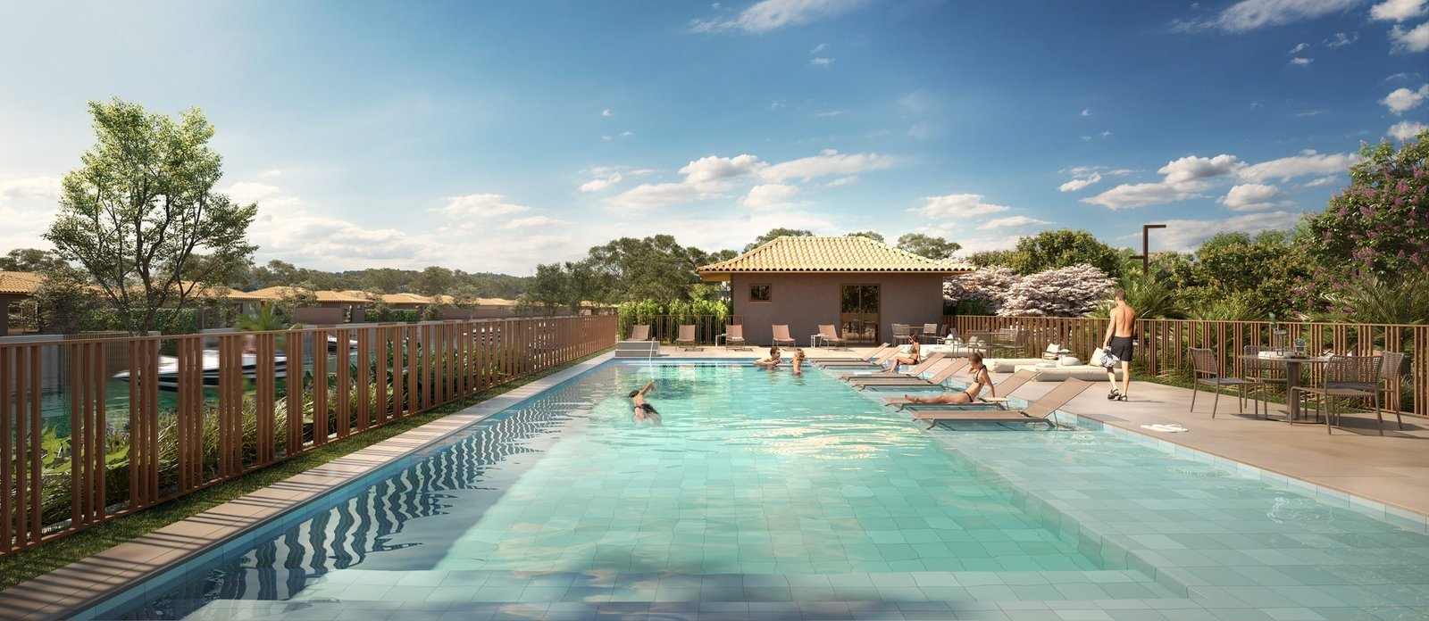 phoco-6361 Piscina da área de lazer do Toriba Norte, com deck e espreguiçadeiras (imagem ilustrativa)